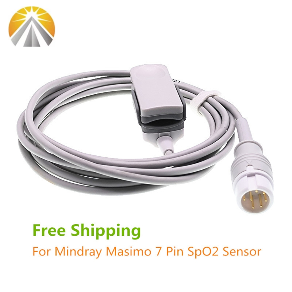 Tech Accessories Usa - Reusable 7 Pin SPO2 Sensor for