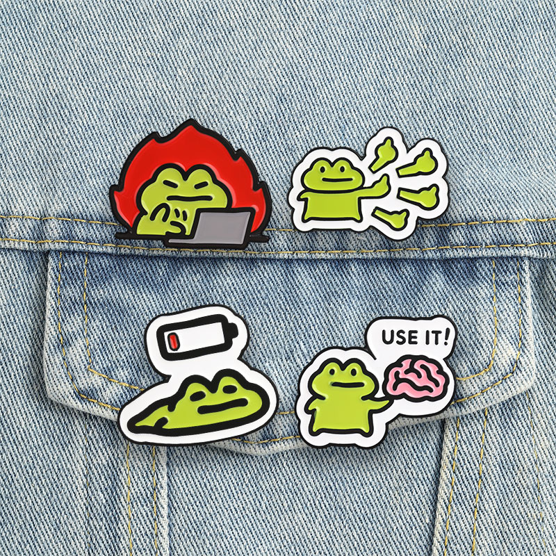 Funny Frog Badges Cute Cartoon - đánh giá và giá Kawaii Tech Accessories
