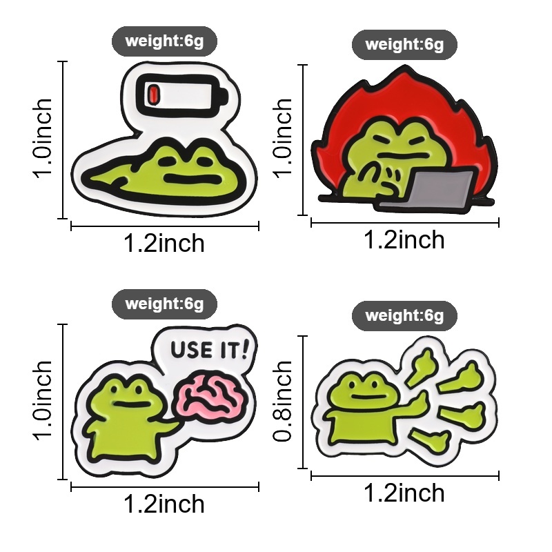 Funny Frog Badges Cute Cartoon - đánh giá và giá Kawaii Tech Accessories