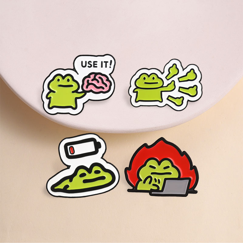 Funny Frog Badges Cute Cartoon - đánh giá và giá Kawaii Tech Accessories