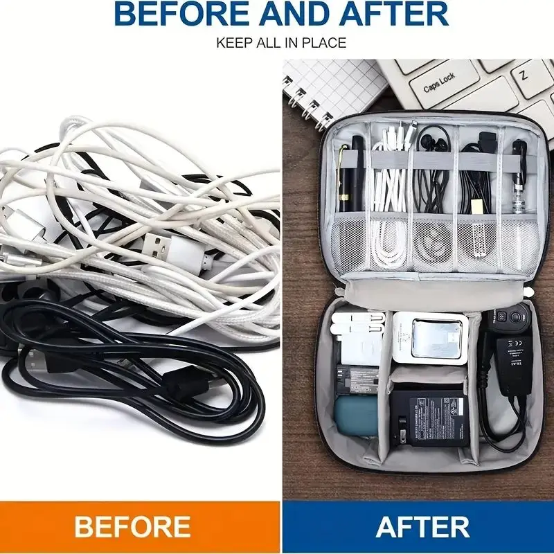 Portable Tech Organizer Case f - đánh giá và giá Tech Accessories Storage