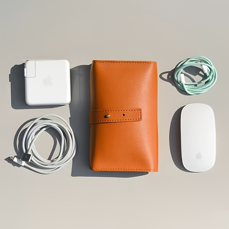 1pc PU Leather Multi-Compartme - đánh giá và giá Tech Accessories Storage