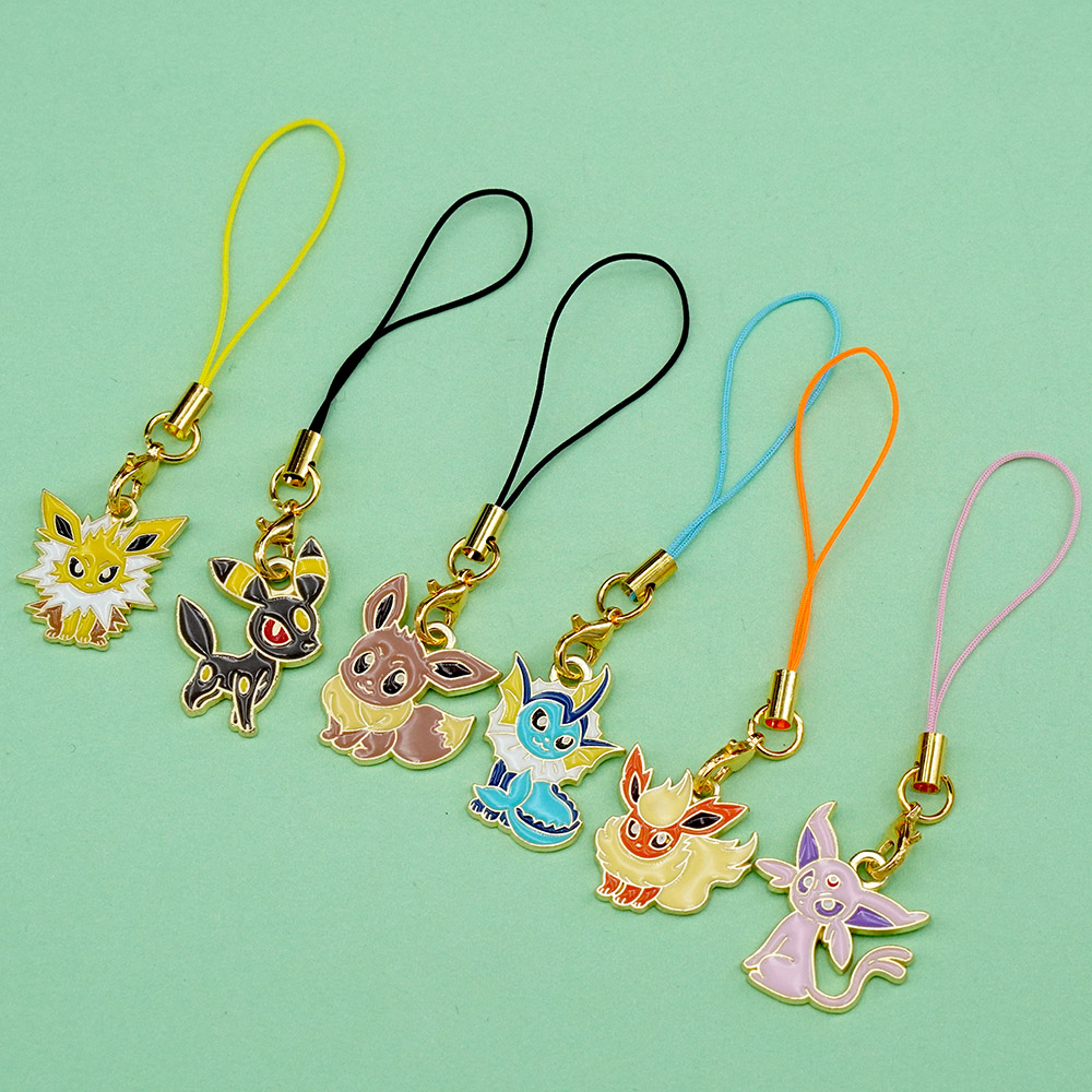 6Pcs Hot Anime Pokemon Eevee P - đánh giá và giá Kawaii Tech Accessories