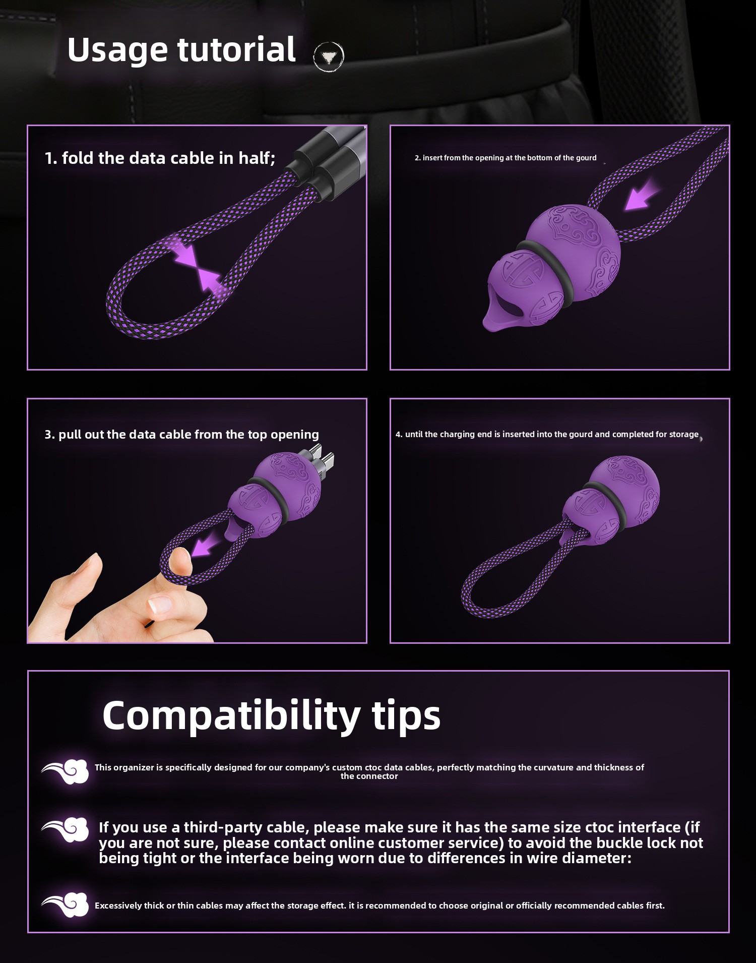 Portable Cable Organizer Keych - đánh giá và giá Tech Keychain Accessories